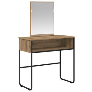 vidaXL Table de Toilette Ch&ecirc;ne artisanal 81 x 40 x 131 cm