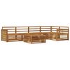 vidaXL Ensemble de canap&eacute;s d'ext&eacute;rieur 6 pc Naturel
