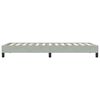 vidaXL Cadre de lit sans matelas gris clair 100x210 cm velours