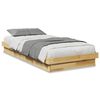 vidaXL Cadre de lit sans matelas 90x190 cm Bois de ch&ecirc;ne massif