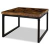 vidaXL Table basse Teck R&eacute;sine 60x60x40 cm