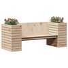 vidaXL Banc avec jardinières 167,5x60x65 cm bois massif de pin