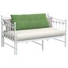 vidaXL Coussin de Dos Vert clair 120 x 50 cm Tissu en velours c&ocirc;tel&eacute;