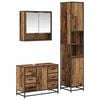 vidaXL Ensemble de mobilier de salle de bain 3 pcs Bois Ancien