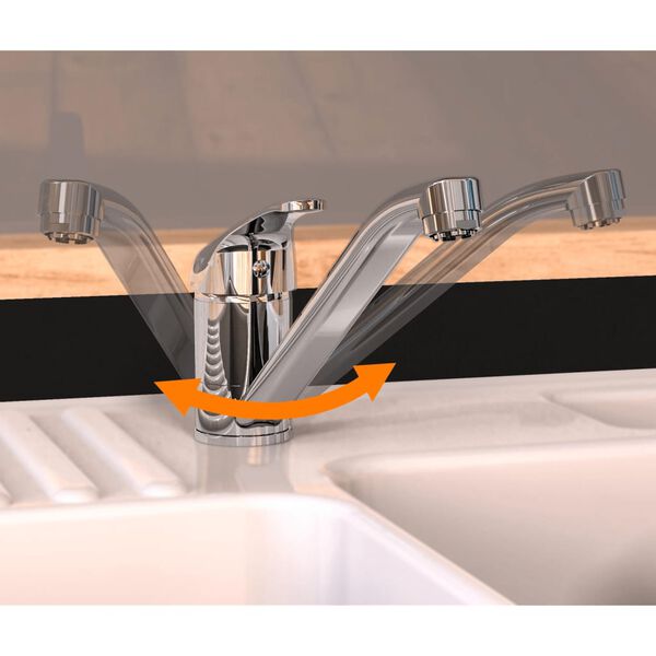 EISL Mitigeur de cuisine GRANDE VITA CLASSIC basse pression chrome