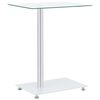 vidaXL Table d'appoint en forme U Transparent 45x30x58 cm Verre tremp&eacute;
