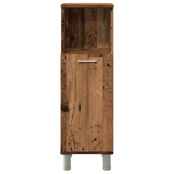 vidaXL Armoire de salle de bain vieux bois 30x30x95 cm bois ingénierie