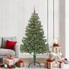 vidaXL Sapin de No&euml;l avec 300 LED avec support Vert 210 cm PVC