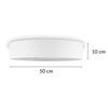 Smartwares Plafonnier 50x50x10 cm Blanc