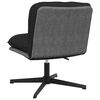 vidaXL Chaise pivotante de bureau Noir Tissu