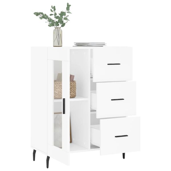 vidaXL Buffet blanc 69,5x34x90 cm bois d'ing&eacute;nierie