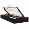vidaXL Lit avec rangement et matelas Noir 100 x 200 cm Polyester