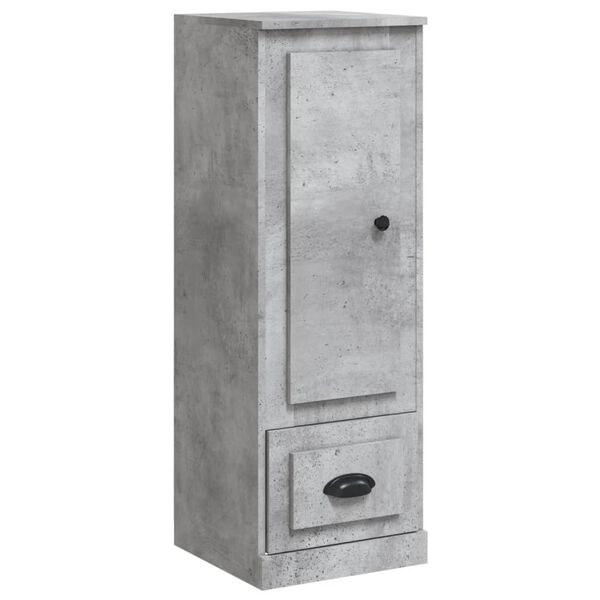 vidaXL Buffet haut gris b&eacute;ton 36x35,5x103,5 cm bois d'ing&eacute;nierie
