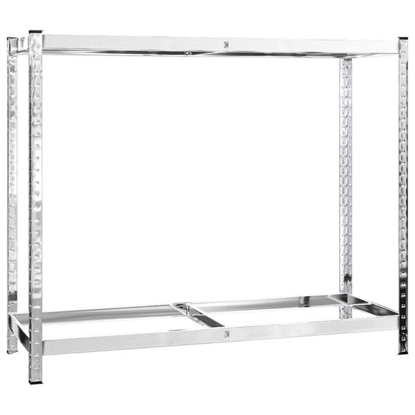 vidaXL Porte-pneus &agrave; 2 niveaux Argent&eacute; 110x40x110 cm Acier
