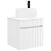 vidaXL Meuble de lavabo mural Blanc 49 x 44,5 x 66 cm