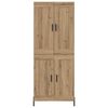 vidaXL Haut Armoire 2 pcs Ch&ecirc;ne artisanal Bois d'ing&eacute;nierie