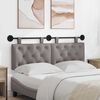 vidaXL T&ecirc;te de lit suspendue Montage mural Taupe 150 x 55 x 7 cm tissu