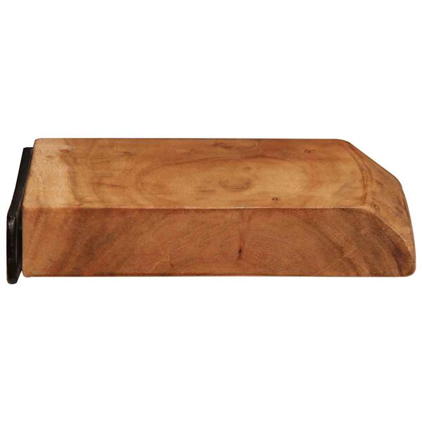 vidaXL Étagères murales 2 pcs 30x20x3,5 cm bois massif d'acacia