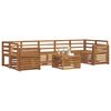 vidaXL Ensembles de canap&eacute;s 8 pcs Naturel Bois d'Acacia Massif