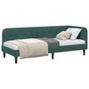 vidaXL Cadre de lit d'angle Vert foncé 80 x 200 cm Velours