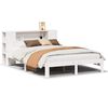 vidaXL Lit biblioth&egrave;que sans matelas blanc 140x190 cm bois pin massif
