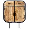 vidaXL Buffet 60x30x75 cm Bois de manguier massif et fer