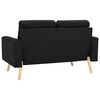 vidaXL Ensemble de canap&eacute;s 2 pcs Tissu Noir