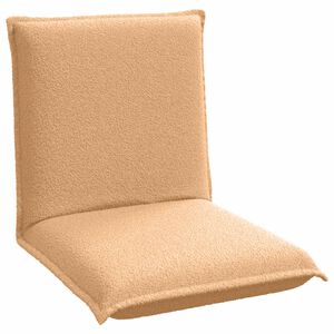 vidaXL Fauteuil de sol Beige 54 x 64 x 59 cm Tissu en laine de mouton