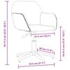 vidaXL Chaise pivotante de bureau Gris fonc&eacute; Tissu