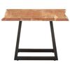 vidaXL Table basse avec bord naturel 60x60x40 cm Bois d'acacia massif