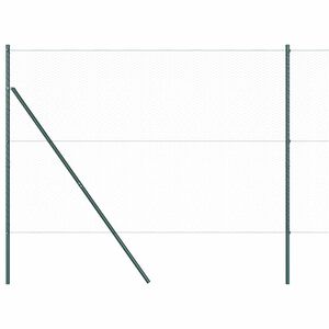 vidaXL Fixation au sol hexagonale 100 x 1,6 m Acier recouvert de PVC