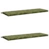 vidaXL Coussins de Banc SOEST 2 pc 100 % polyester Mod&egrave;le feuille