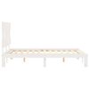 vidaXL Cadre de lit sans matelas blanc bois de pin massif