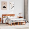 vidaXL Cadre de lit sans matelas cire marron 150x200cm bois pin massif