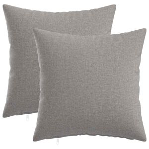 vidaXL Housse de coussin 2 pc HEERLEN Gris nuage 30 x 30 cm Tissu