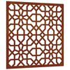 vidaXL D&eacute;coration murale jardin 55x55 cm acier corten design mauresque