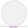 vidaXL Tapis rond naturel 80 cm bambou
