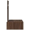 vidaXL Table de Toilette Marron 60 x 40 x 70 cm Bois d'ing&eacute;nierie