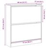 vidaXL Cabinet &agrave; chaussures avec &eacute;tag&egrave;re Bois ancien 80 x 21 x 87,5 cm