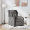 vidaXL Fauteuil de massage inclinable Gris fonc&eacute; Tissu