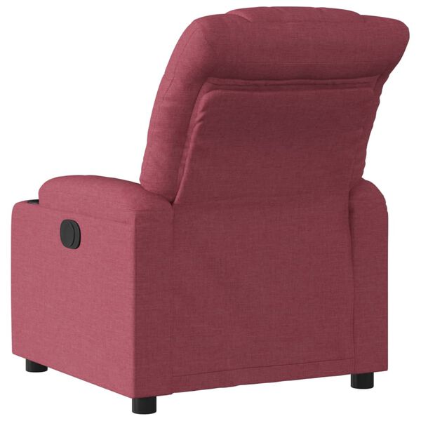vidaXL Fauteuil inclinable Rouge bordeaux Tissu
