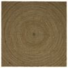 vidaXL Tapis de zone Noir 240 x 240 cm Jute