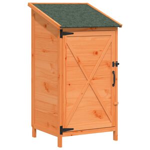 vidaXL Abri de jardin Marron 59,5 x 56 x 113,5 cm Bois de Sapin Massif