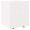 vidaXL Jardini&egrave;re blanc 60x60x72,5 cm bois de pin massif