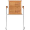 vidaXL Chaises de jardin lot de 8 avec coussins Bois d'acacia solide