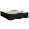 vidaXL Sommier &agrave; lattes de lit avec matelas Noir 180x200 cm Tissu
