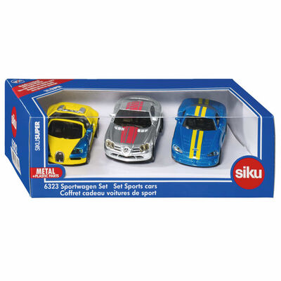 Siku Ensemble de voitures de sport 3 pcs