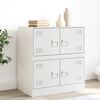 vidaXL Buffet blanc 67x39x73 cm acier
