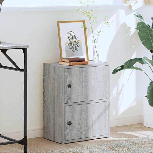 vidaXL Bibliothèque sonoma gris 40x24x52 cm bois d'ingénierie