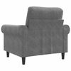 vidaXL Fauteuil Gris fonc&eacute; 60 cm Velours